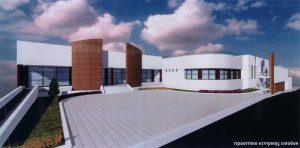3d-προοπτικό κεντρικής εισόδου